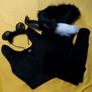🖤🤍 NWT Womens Black Cat Costume Size Medium Halloween Party Fun Event Sexy